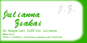 julianna zsakai business card